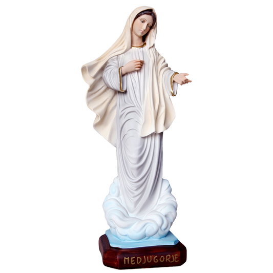 Statua Madonna Medjugorje 40 cm in Resina