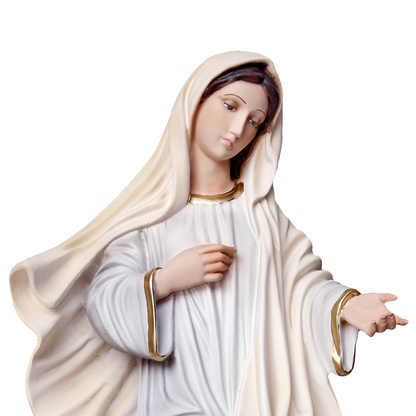 Statua Madonna Medjugorje 40 cm in Resina