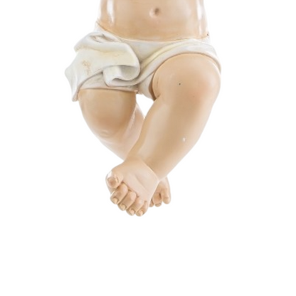 Gesù Bambino in Resina Dipinto a Mano 30 Centimetri