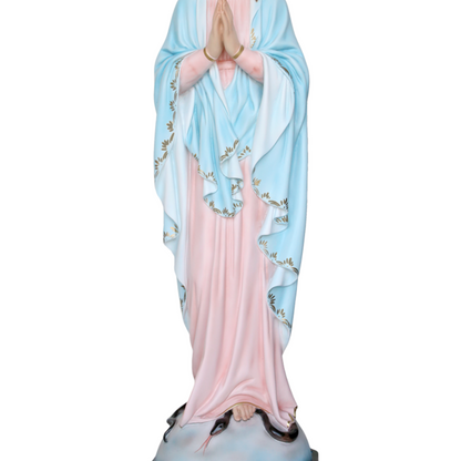 Statua Madonna Miracolosa Mani Giunte 105 cm in Resina
