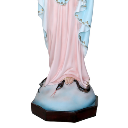 Statua Madonna Miracolosa Mani Giunte 105 cm in Resina
