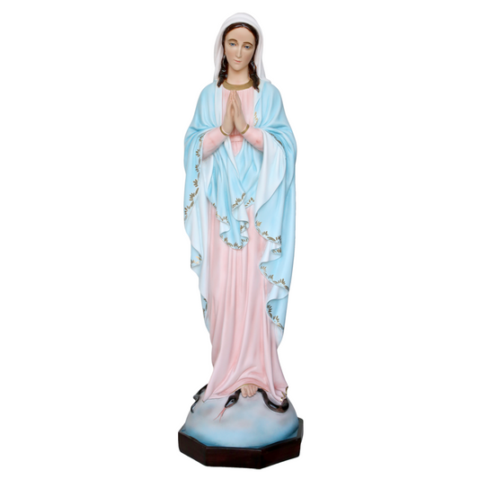 Statua Madonna Miracolosa Mani Giunte 105 cm in Resina