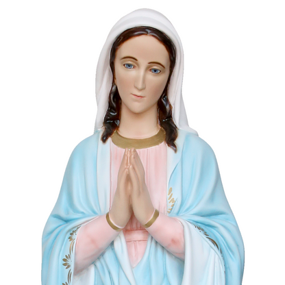 Statua Madonna Miracolosa Mani Giunte 105 cm in Resina