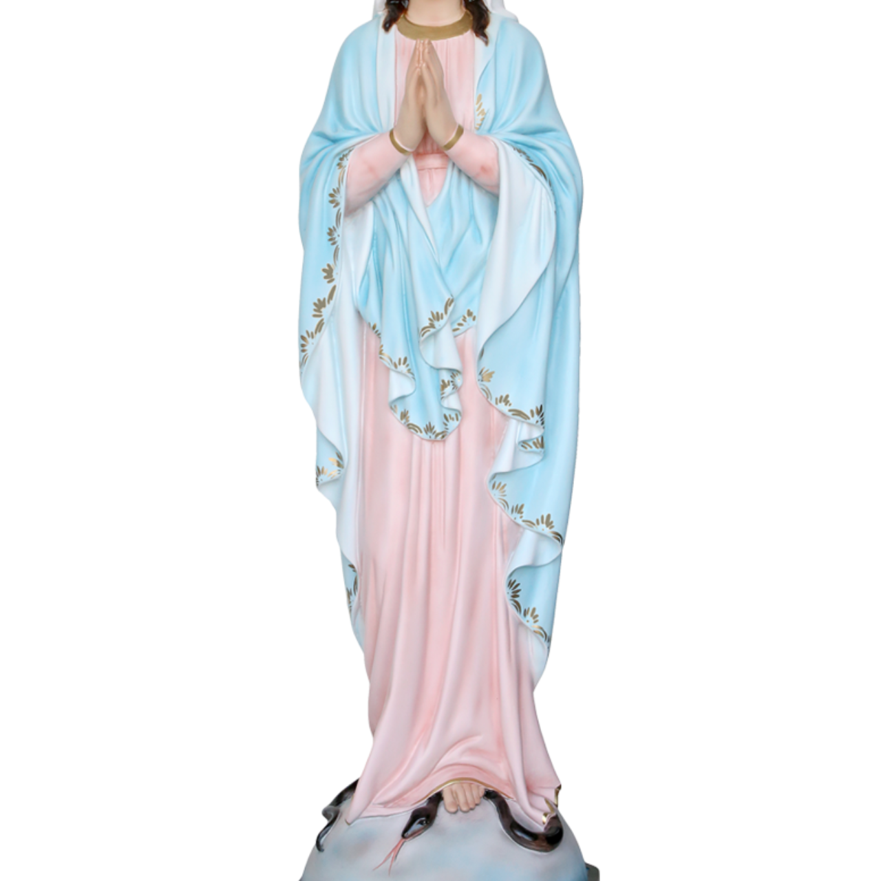 Statua Madonna Miracolosa Mani Giunte 105 cm in Resina