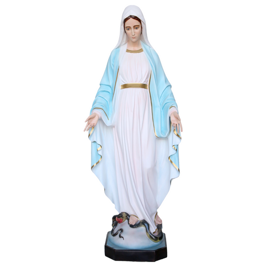 Statua Madonna Miracolosa 120 cm in Vetroresina