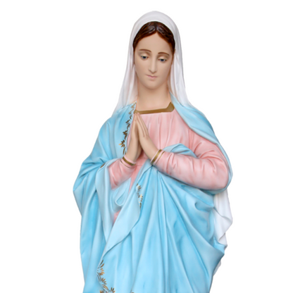 Statua Madonna Miracolosa Mani Giunte 135 cm in Resina