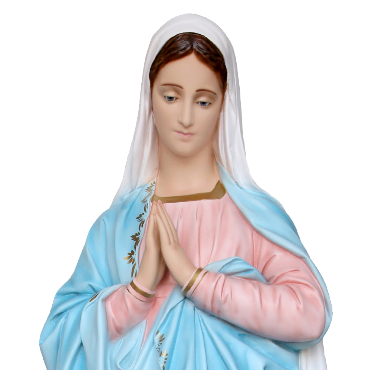Statua Madonna Miracolosa Mani Giunte 135 cm in Resina