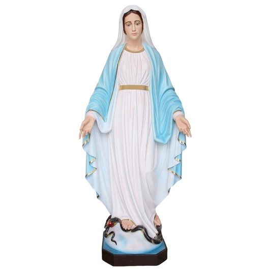 Statua Madonna Miracolosa 160 cm in Vetroresina