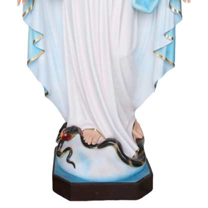 Statua Madonna Miracolosa 160 cm in Vetroresina