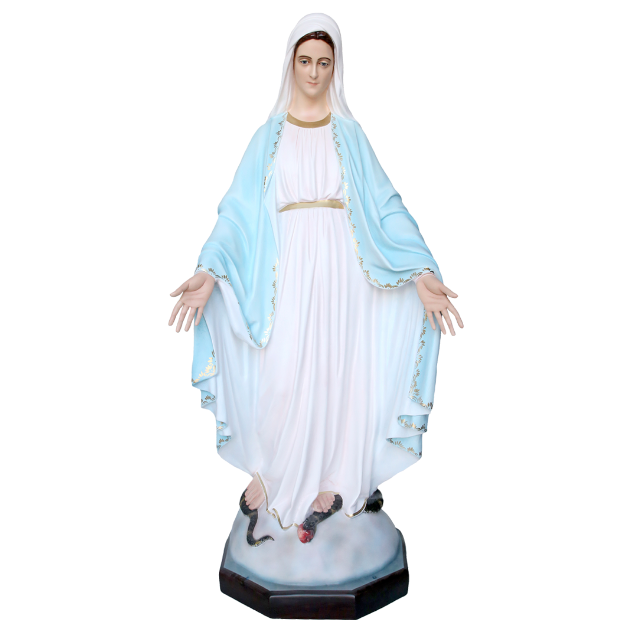 Statua Madonna Miracolosa 160 cm in Vetroresina