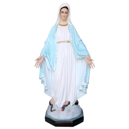 Statua Madonna Miracolosa 160 cm in Vetroresina
