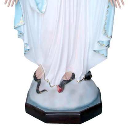 Statua Madonna Miracolosa 160 cm in Vetroresina