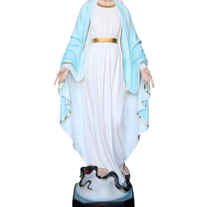 Statua Madonna Miracolosa 180 cm in Vetroresina