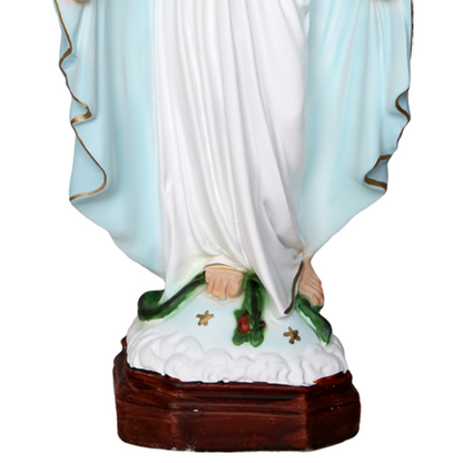 Statua Madonna Miracolosa 35 cm in Resina Piena