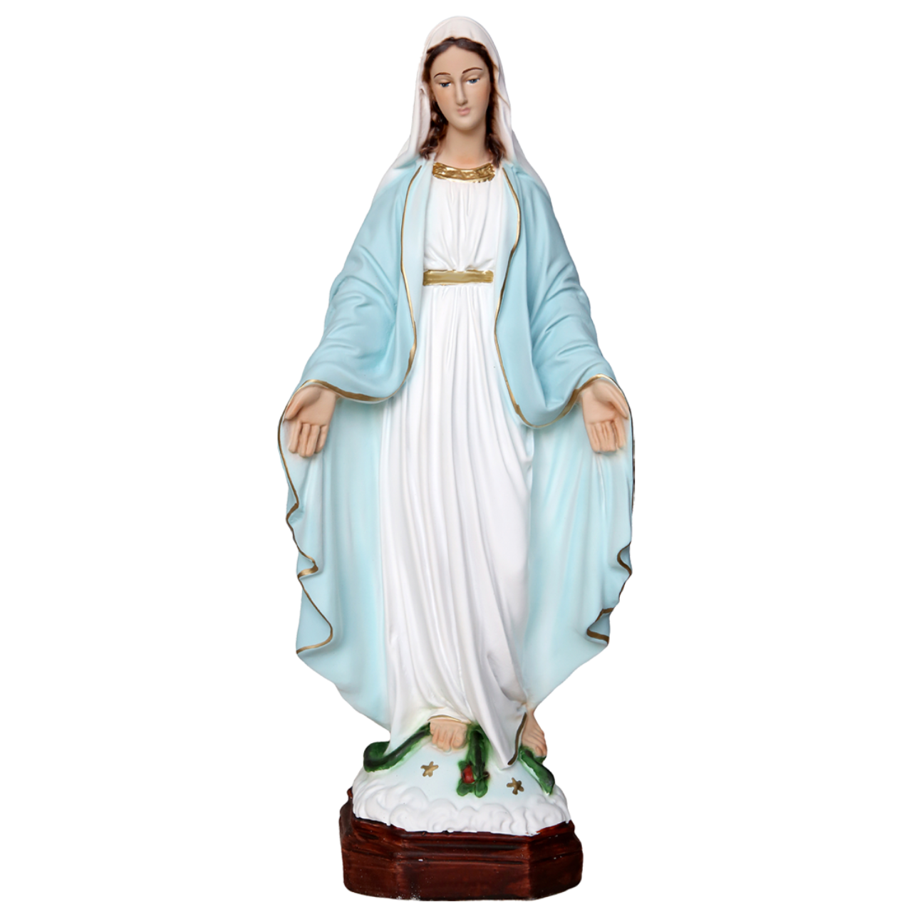 Statua Madonna Miracolosa 35 cm in Resina Piena