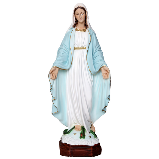 Statua Madonna Miracolosa 35 cm in Resina Piena
