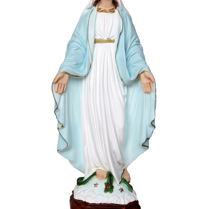 Statua Madonna Miracolosa 35 cm in Resina Piena