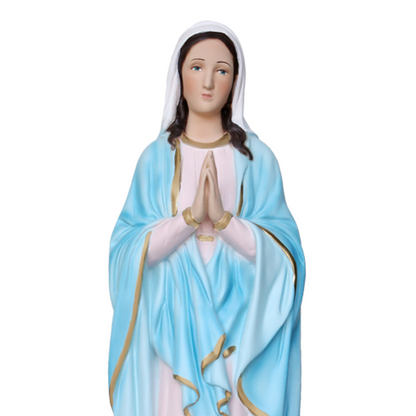 Statua Madonna Miracolosa Mani Giunte 60 cm in Resina