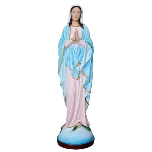 Statua Madonna Miracolosa Mani Giunte 60 cm in Resina
