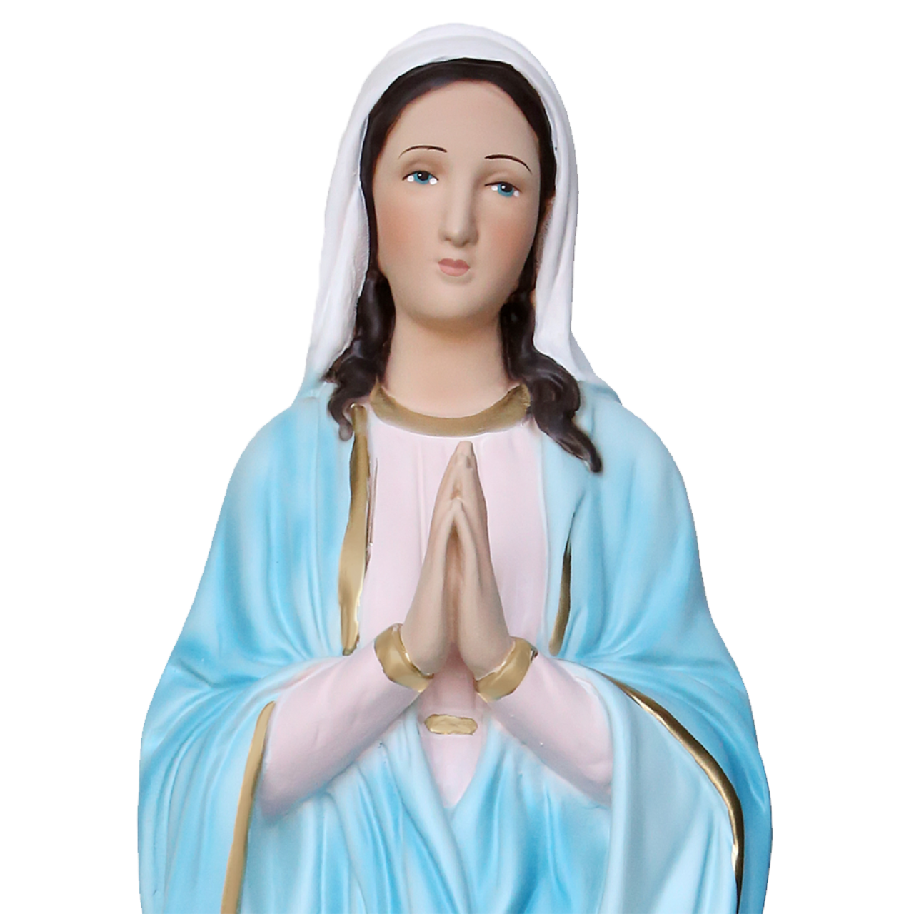 Statua Madonna Miracolosa Mani Giunte 60 cm in Resina