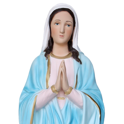 Statua Madonna Miracolosa Mani Giunte 60 cm in Resina