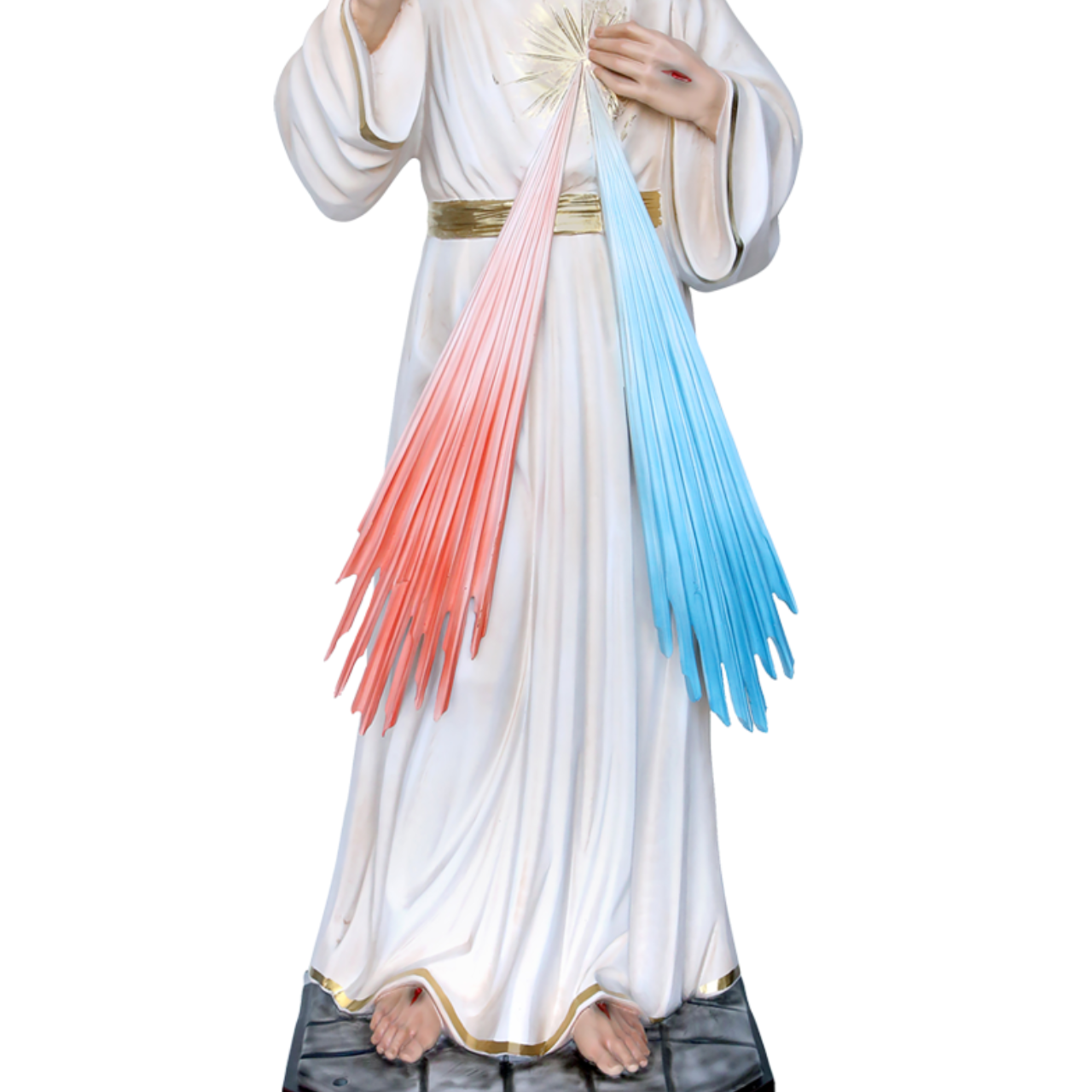 Statua Gesù Misericordioso 120 cm in Vetroresina