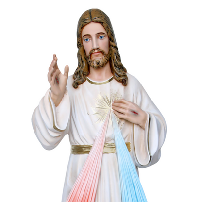 Statua Gesù Misericordioso 120 cm in Vetroresina