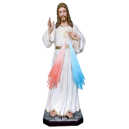 Statua Gesù Misericordioso 120 cm in Vetroresina