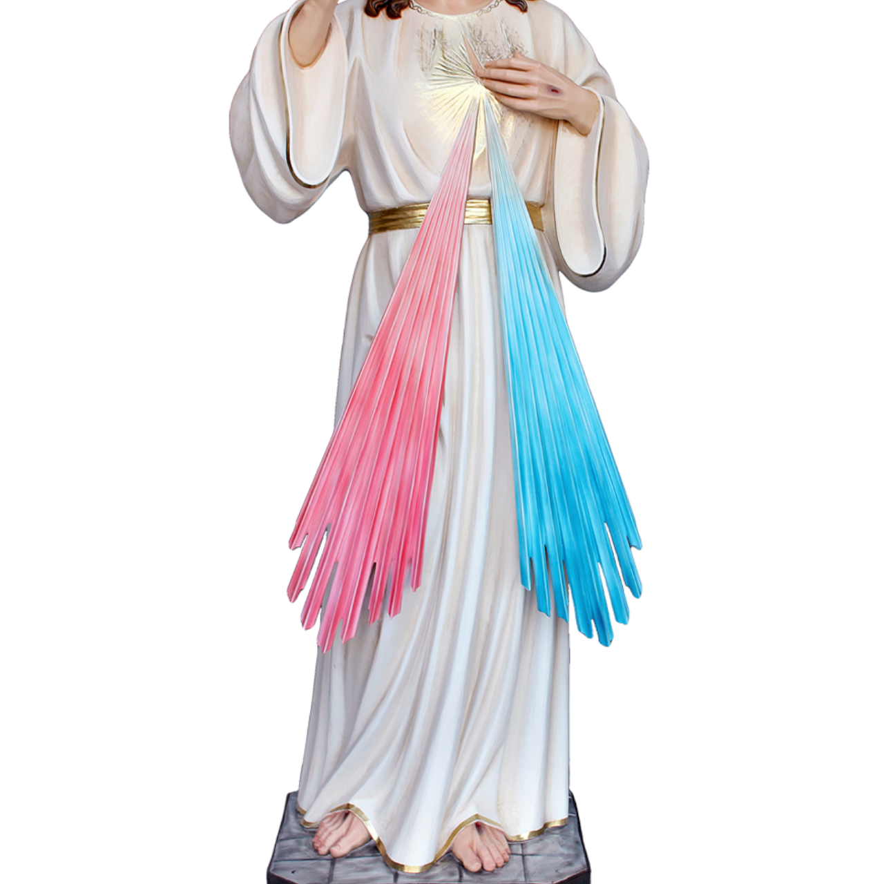 Statua Gesù Misericordioso 180 cm in Vetroresina