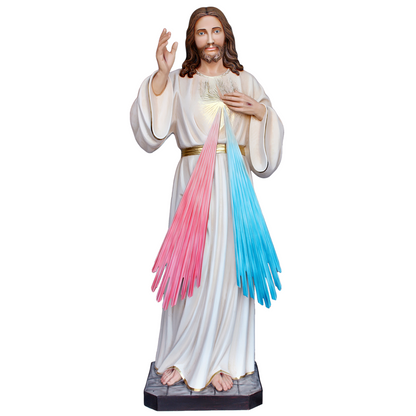 Statua Gesù Misericordioso 180 cm in Vetroresina
