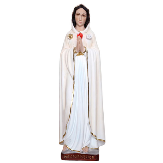 Statua Madonna Maria Rosa Mistica 45 cm in Resina