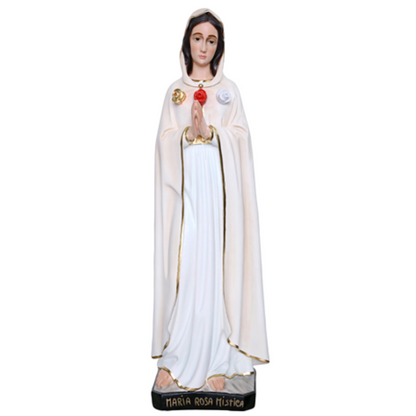 Statua Madonna Maria Rosa Mistica 70 cm in Resina