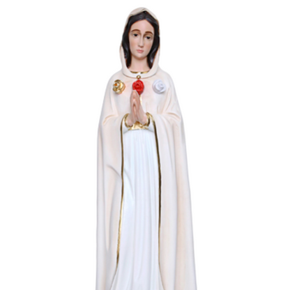 Statua Madonna Maria Rosa Mistica 70 cm in Resina
