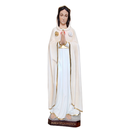 Statua Madonna Maria Rosa Mistica 95 cm in Resina