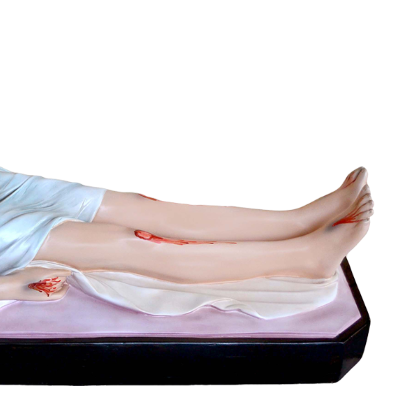 Statua Gesù Morto 115 cm 35x115 cm in Vetroresina