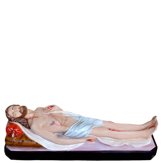 Statua Gesù Morto 115 cm 35x115 cm in Vetroresina