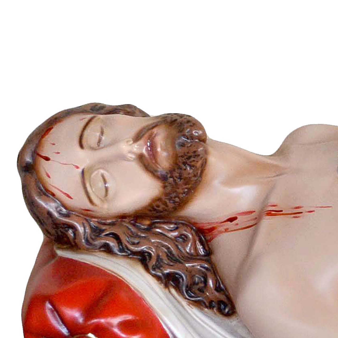Statua Gesù Morto 115 cm 35x115 cm in Vetroresina