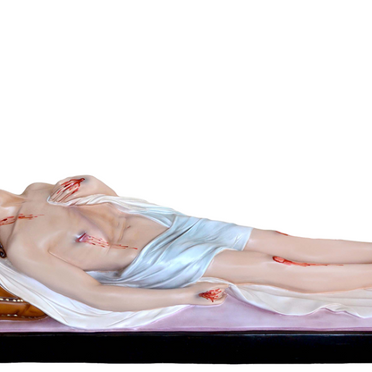 Statua Gesù Morto 115 cm 35x115 cm in Vetroresina