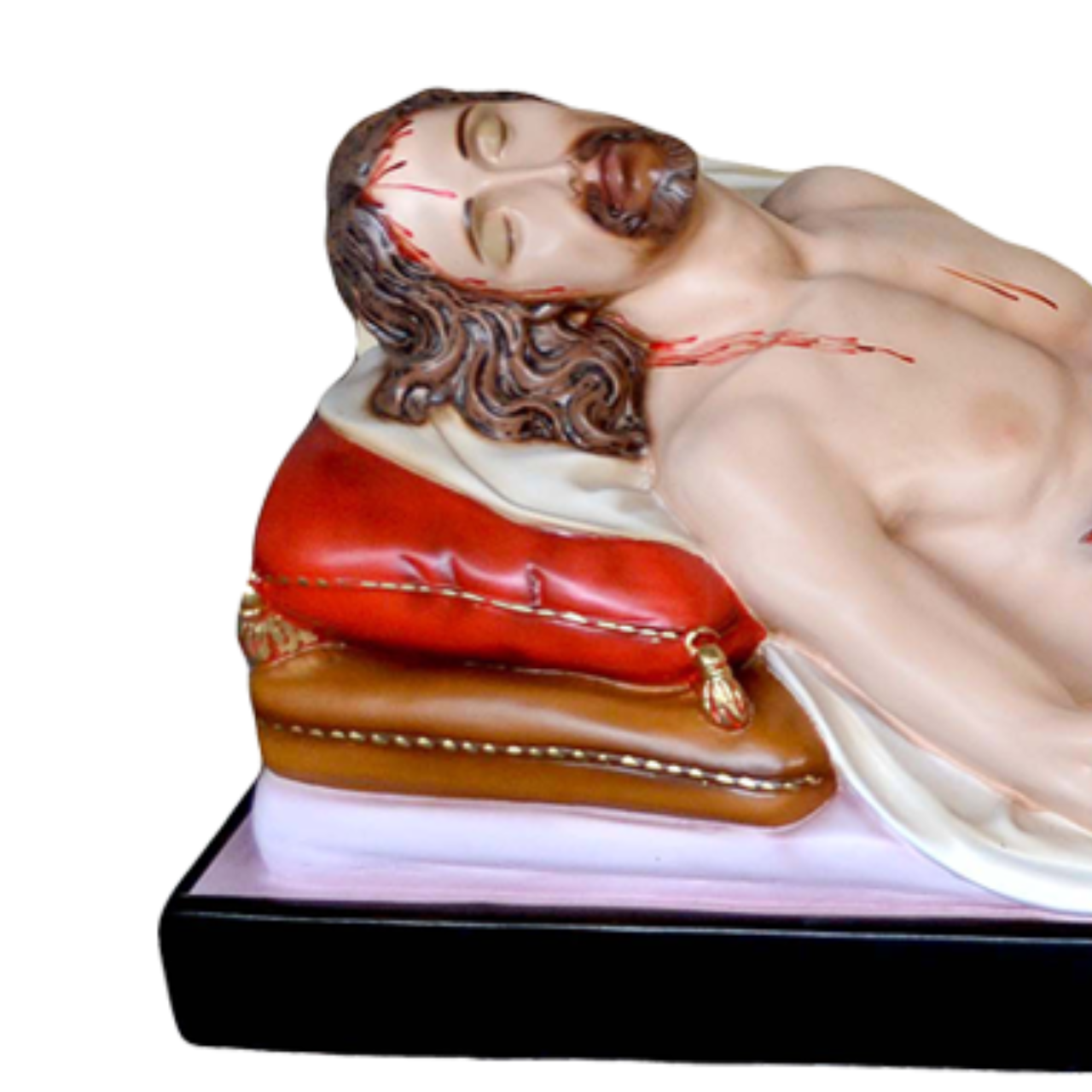Statua Gesù Morto 150 cm 53x150 cm in Vetroresina