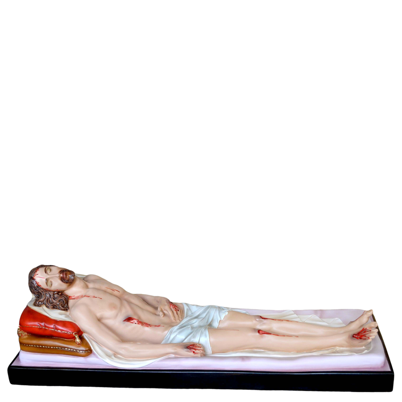Statua Gesù Morto 150 cm 53x150 cm in Vetroresina