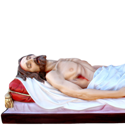 Statua Gesù Morto 160 cm 65x160 cm in Vetroresina
