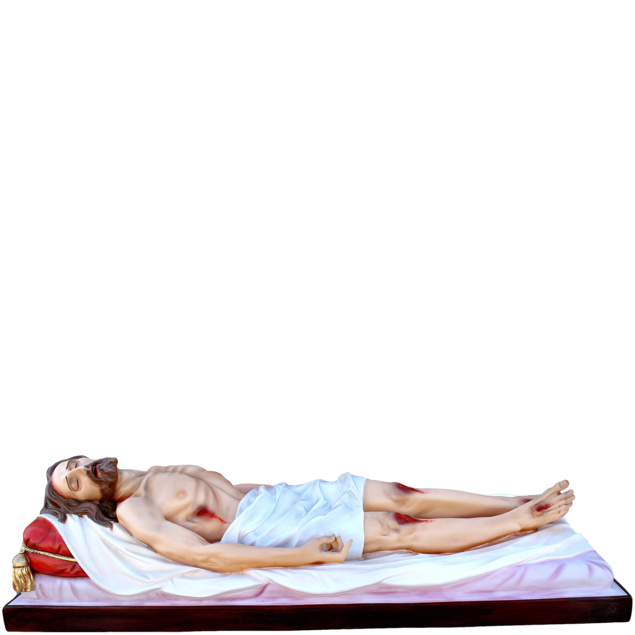 Statua Gesù Morto 160 cm 65x160 cm in Vetroresina