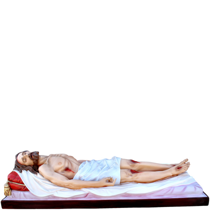 Statua Gesù Morto 160 cm 65x160 cm in Vetroresina