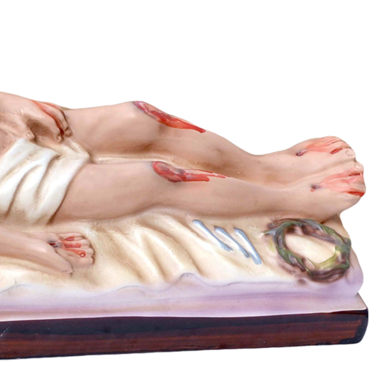 Statua Gesù Morto 27 cm 8x26 cm in Resina Piena