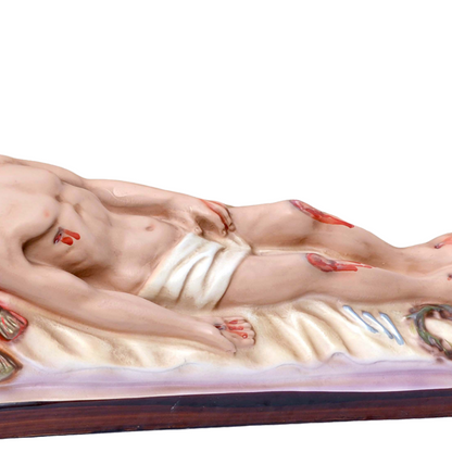 Statua Gesù Morto 27 cm 8x26 cm in Resina Piena