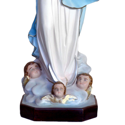Statua Madonna Assunta del Murillo 100 cm in Resina