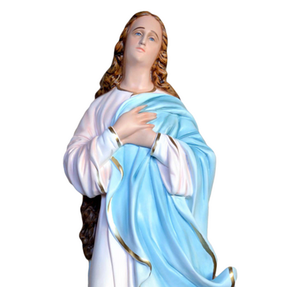 Statua Madonna Assunta del Murillo 130 cm in Vetroresina