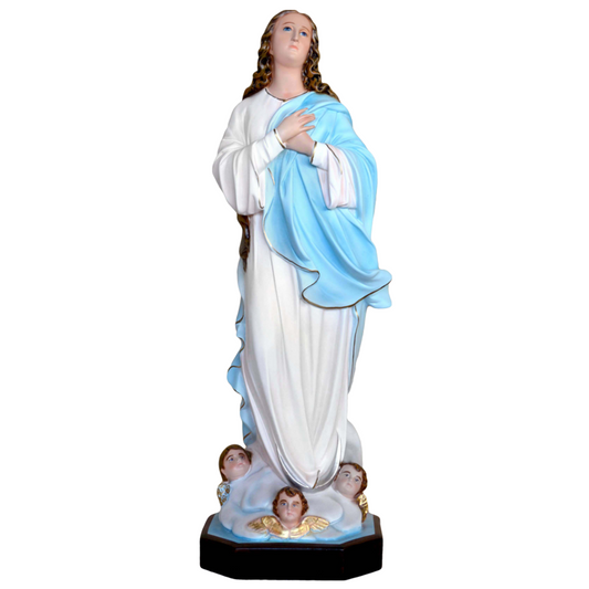 Statua Madonna Assunta del Murillo 88 cm in Resina