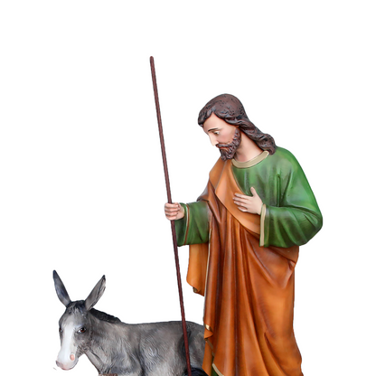 Presepe Natività 5 Pezzi 160 cm in Vetroresina