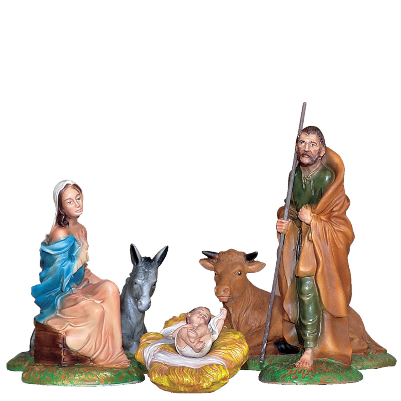 Presepe Natività 12 Pezzi 20 cm in Resina Piena